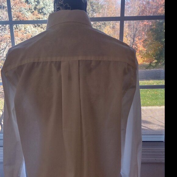 Sandra Ingrish Holiday White Cotton Button Down Shirt - Picture 3 of 4